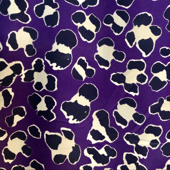 Diane Von Furstenberg animal print blouse Sz 0 - Picture 2 of 5